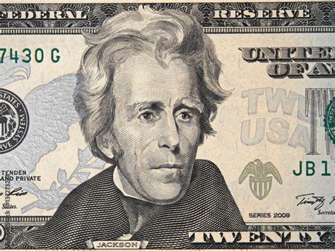 Andrew Jackson on the $20 bill