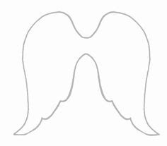 Angel Wing Ornament Template