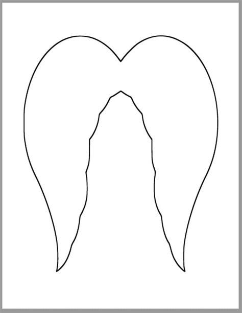 Angel Wings Printable Templates for Gift