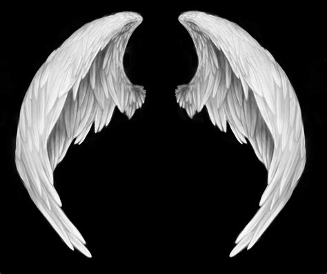 Angelic wings tattoo design