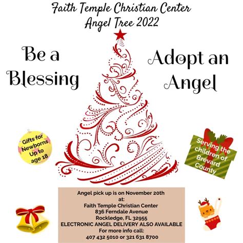 An Angel Tree flyer with a personal story of a family in need