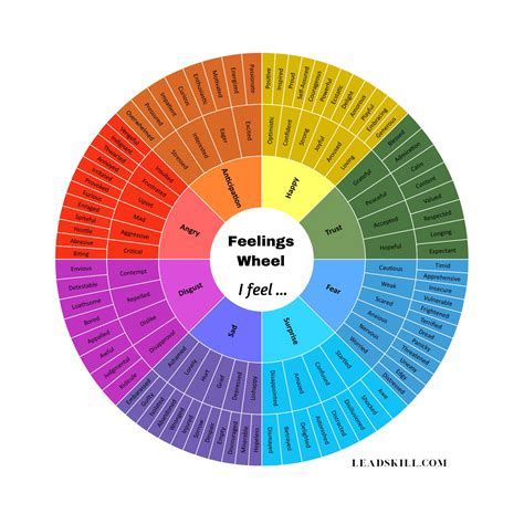 Anger Management Emotions Wheel