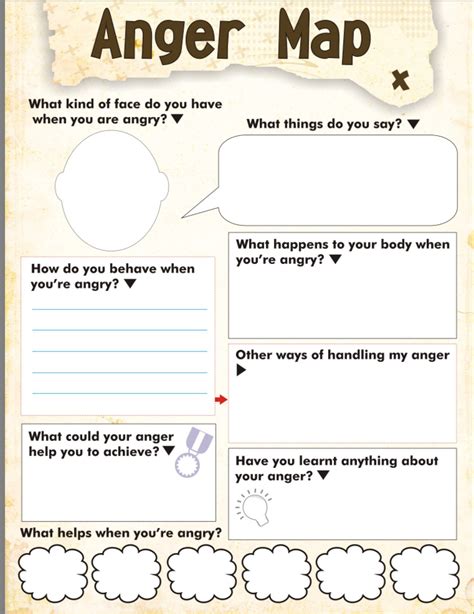 Anger Management Worksheets for Counseling