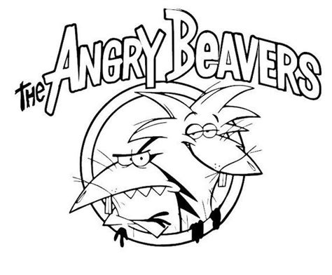 Angry Beavers coloring pages