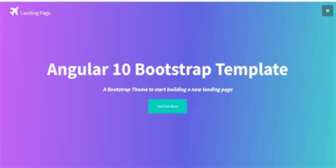 Angular Landing Page Template Free