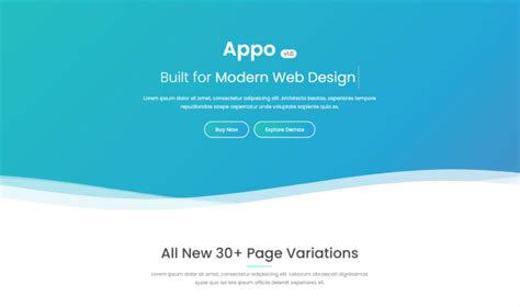 Angular Landing Page Template Gallery 5