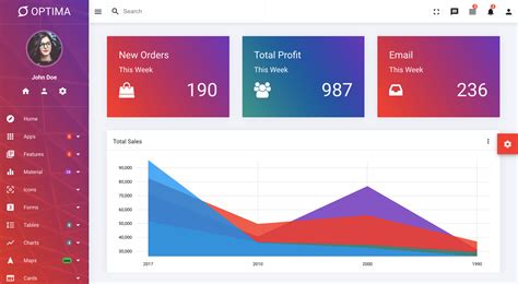 Angular Material UI Template Example