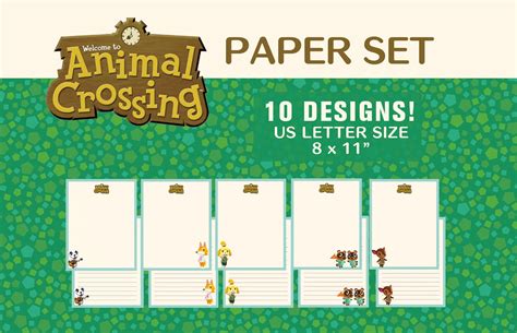 Animal Crossing Letter Templates