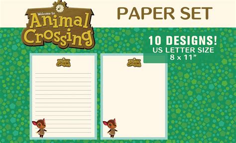 Animal Crossing Letter Templates