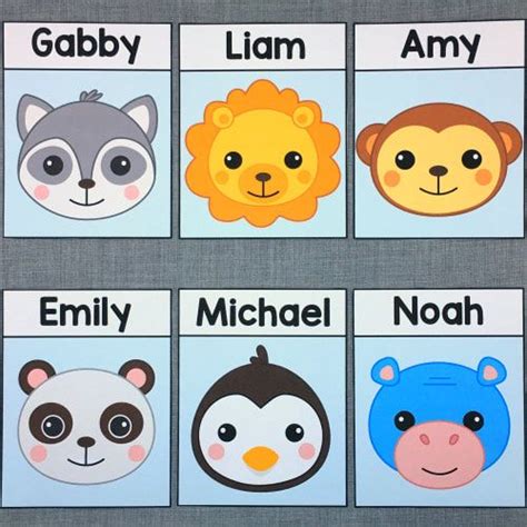 Animal Cubby Name Tags Printables Ideas 5