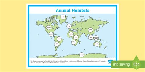 Animal Habitat Map