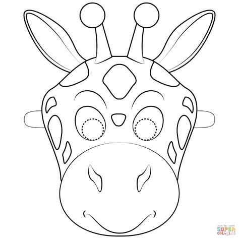 Animal masks for kids printable coloring pages