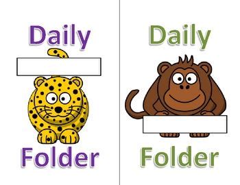 Animal Themed Folder Covers