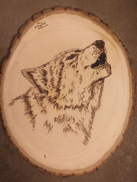 Animal wood burning patterns