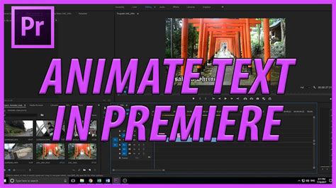 Animate Text in Premiere Pro