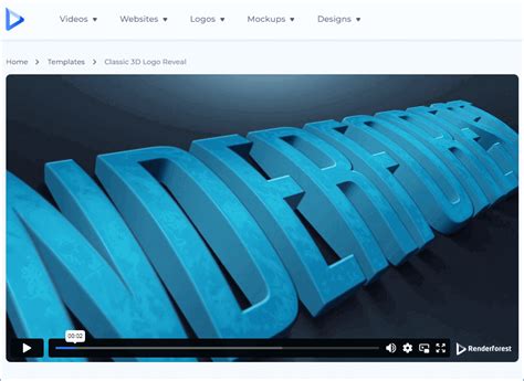 Animated 3D text