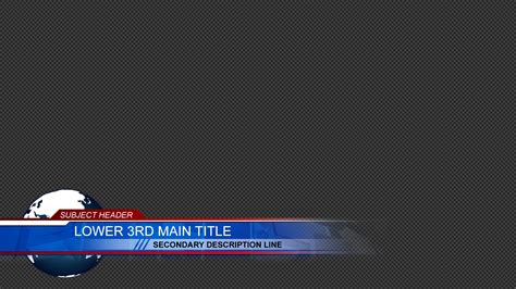 Animated Lower Third Template with Dynamic Effects