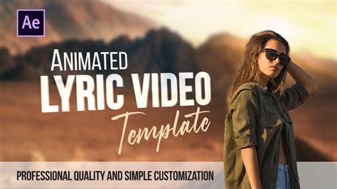 Animated Lyric Video Template