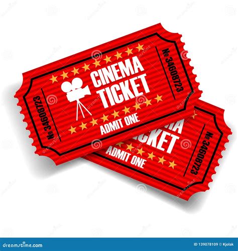 Animated movie ticket