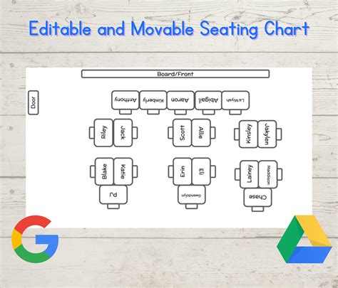 Animated Seating Chart Template