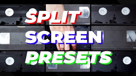 Animated split screen template for Premiere Pro