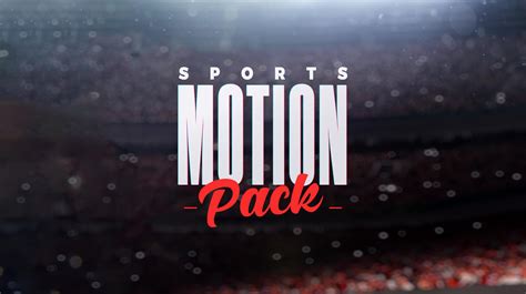 Animated Sports Motion Graphics Templates