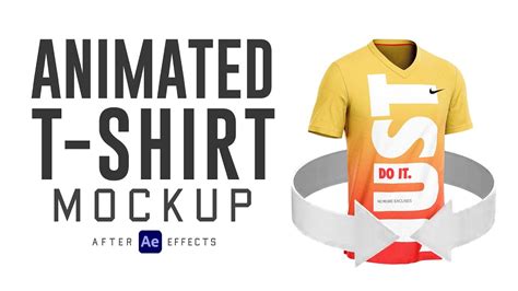 Example of an animated t-shirt template