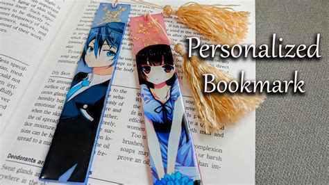 Anime bookmark designs with ribbon