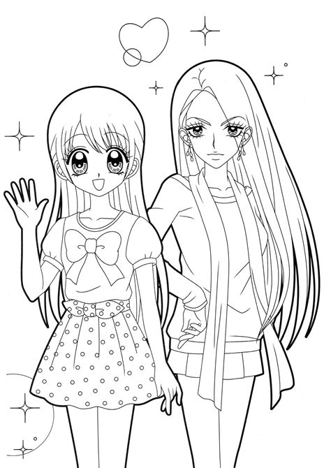 Anime coloring page 2