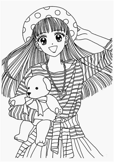 Anime coloring page 7