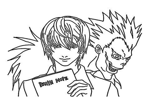 Death Note Anime Coloring Pages