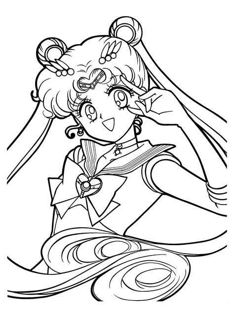 Sailor Moon Anime Coloring Pages