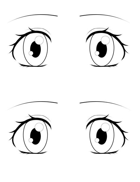 Anime Eyes Template Female Drawing