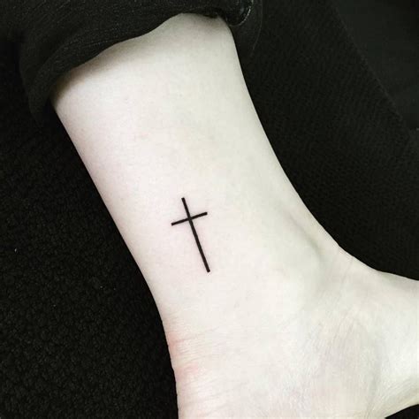 Ankle Cross Tattoo Design