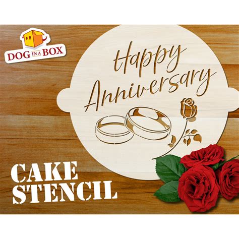 Anniversary Cake Stencils