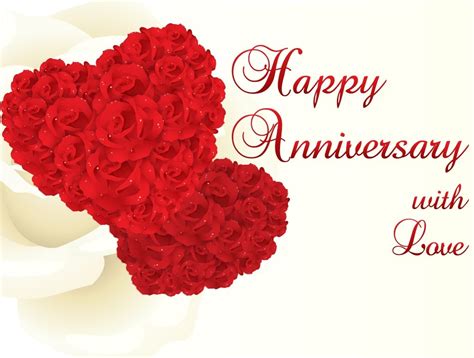 Romantic Floral Anniversary Card Template