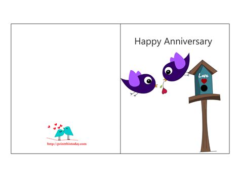 Sweet Love Anniversary Card Template