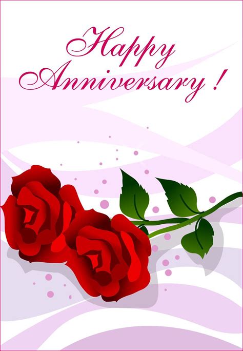 Forever Love Anniversary Card Template