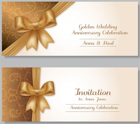 Anniversary Celebration Invitation Templates