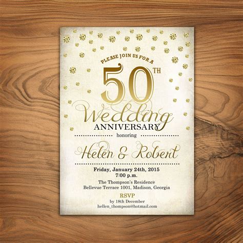 Anniversary Invitation Templates Online