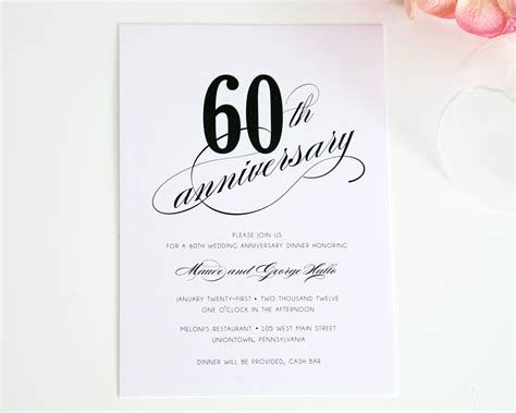 Anniversary Party Invitation Template with Poem