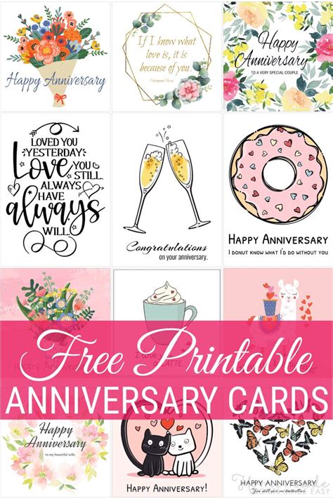 Anniversary printables