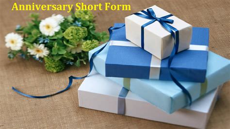 Anniversary Short Forms