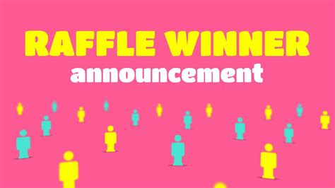 Announcement Template for Raffle Winners