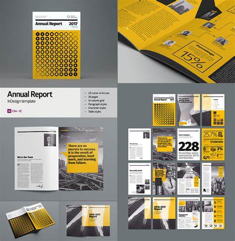 Annual Report InDesign Template Design