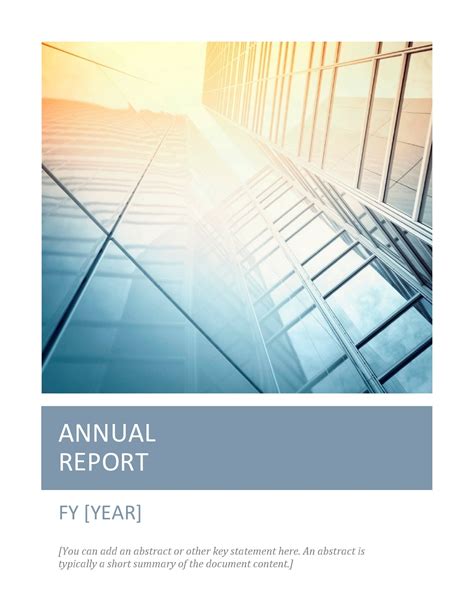 Annual Report Template 6