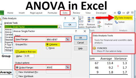 ANOVA Excel Video