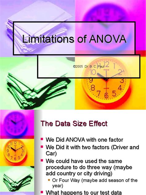 ANOVA Limitations