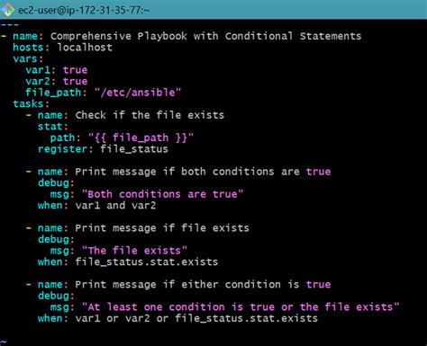 Ansible Conditional Statements