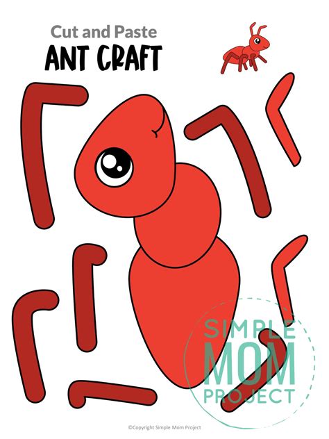 Ant Craft Template for Kids Printable Fun Activity